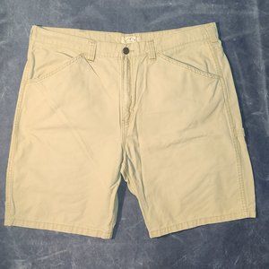 Blue Mountain Men's carpenter style Khaki shorts with 44" waist